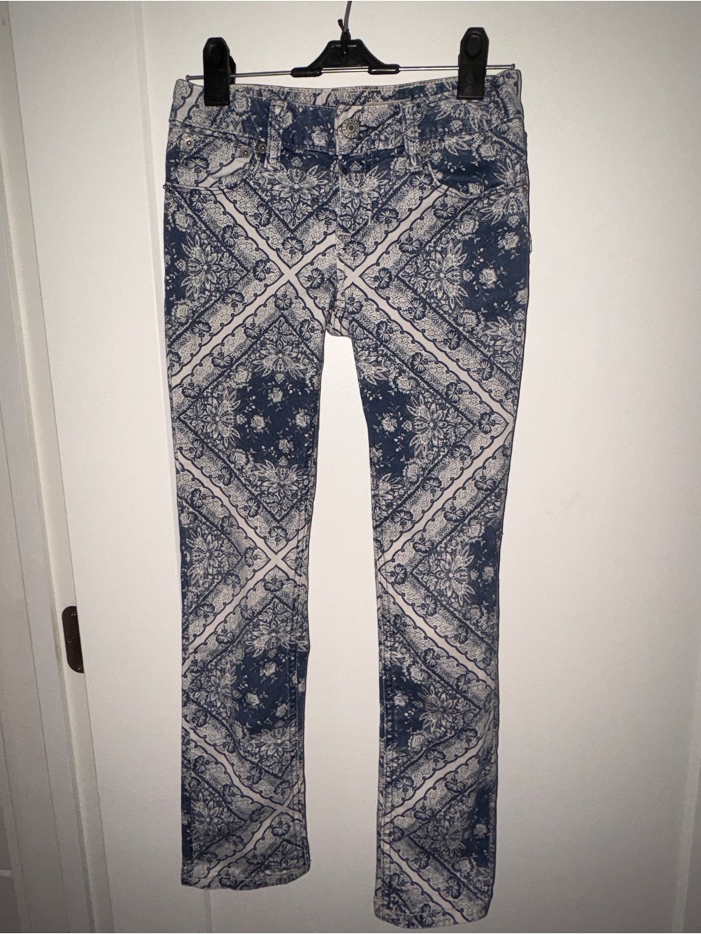 NWOT Ralph Lauren Bowery skinny print jeans girl's sz 8
